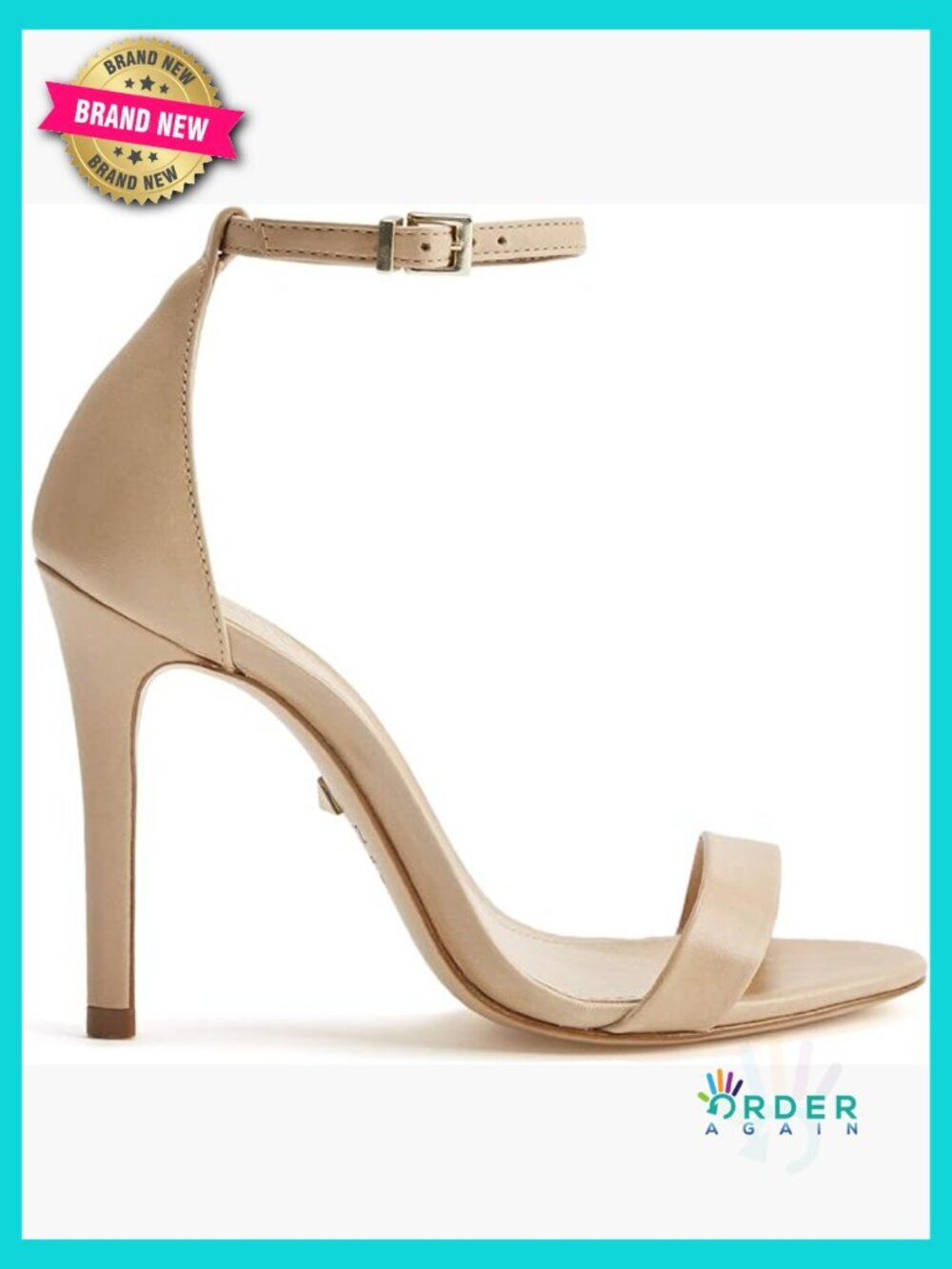 Stiletto Heel Dress Sandal Open Toe Ankle Strap Rhinestone Wedding Party 4.2in